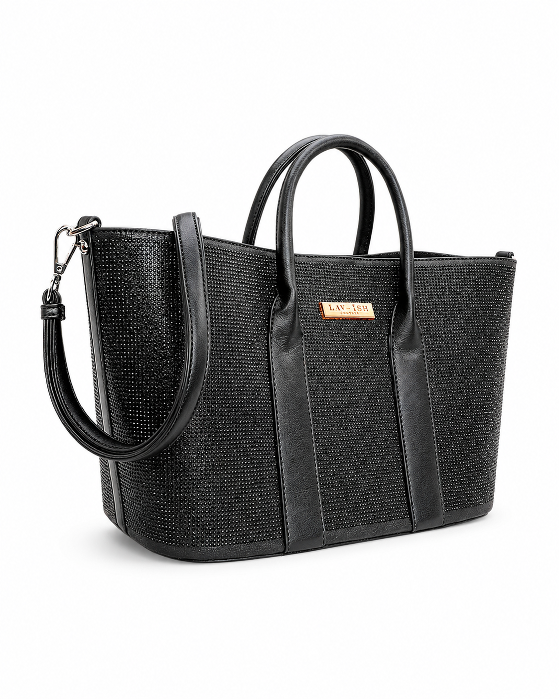 Starlet Traveller Bling Tote Bag - Black