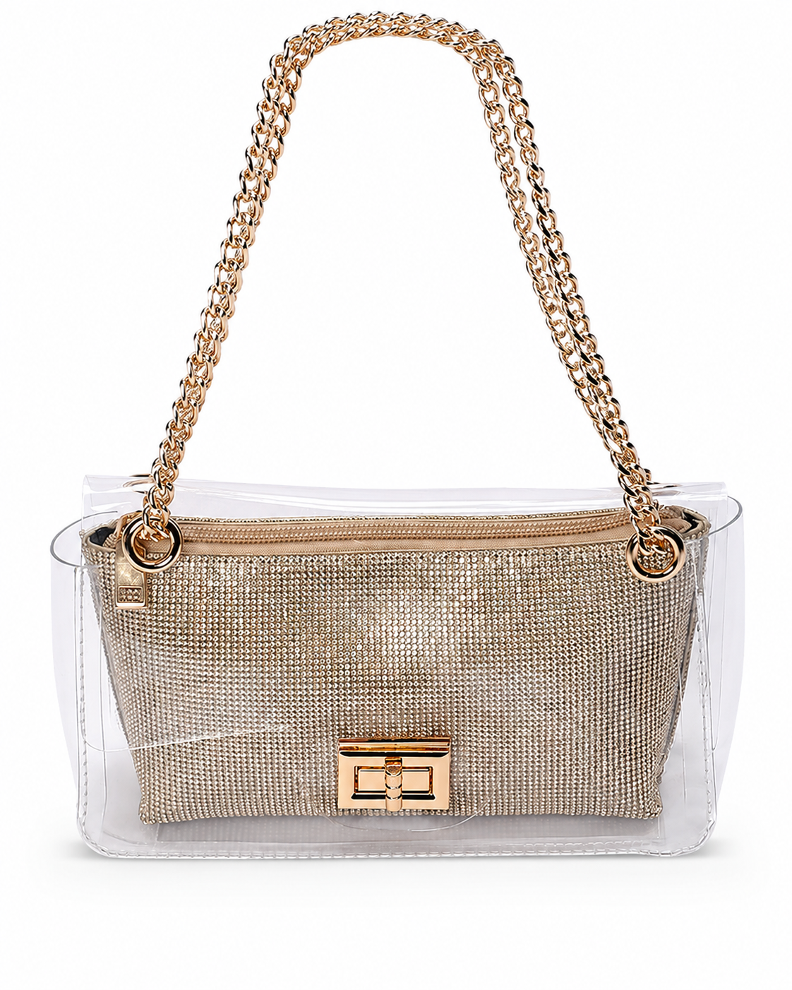 Late Night Transparent Bag - Rose Gold