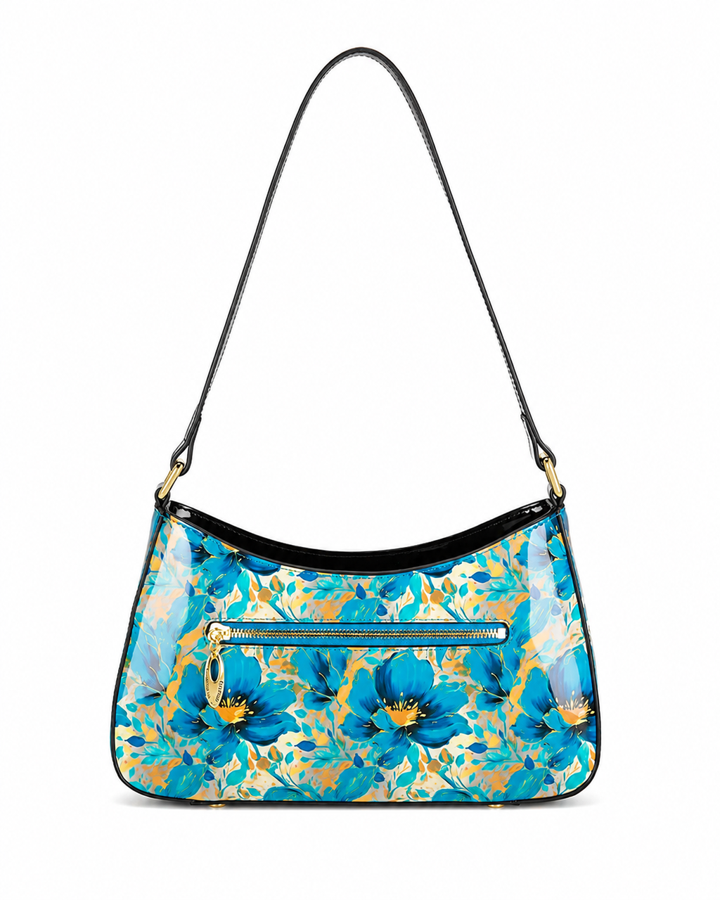 KIRRILY PATENT LEATHER BAG WITH RFID