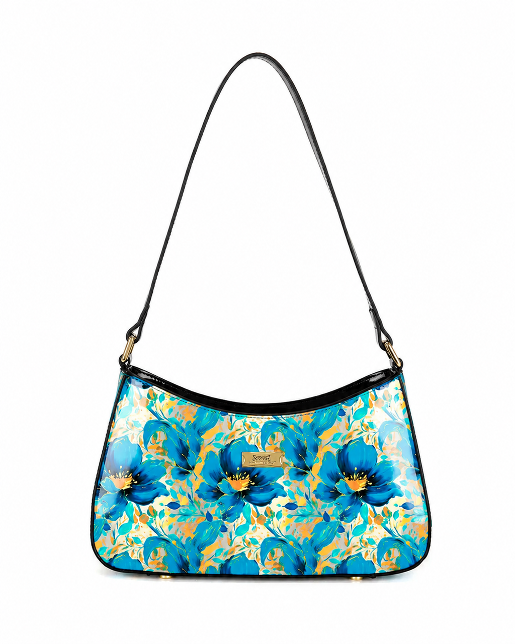 KIRRILY PATENT LEATHER BAG WITH RFID