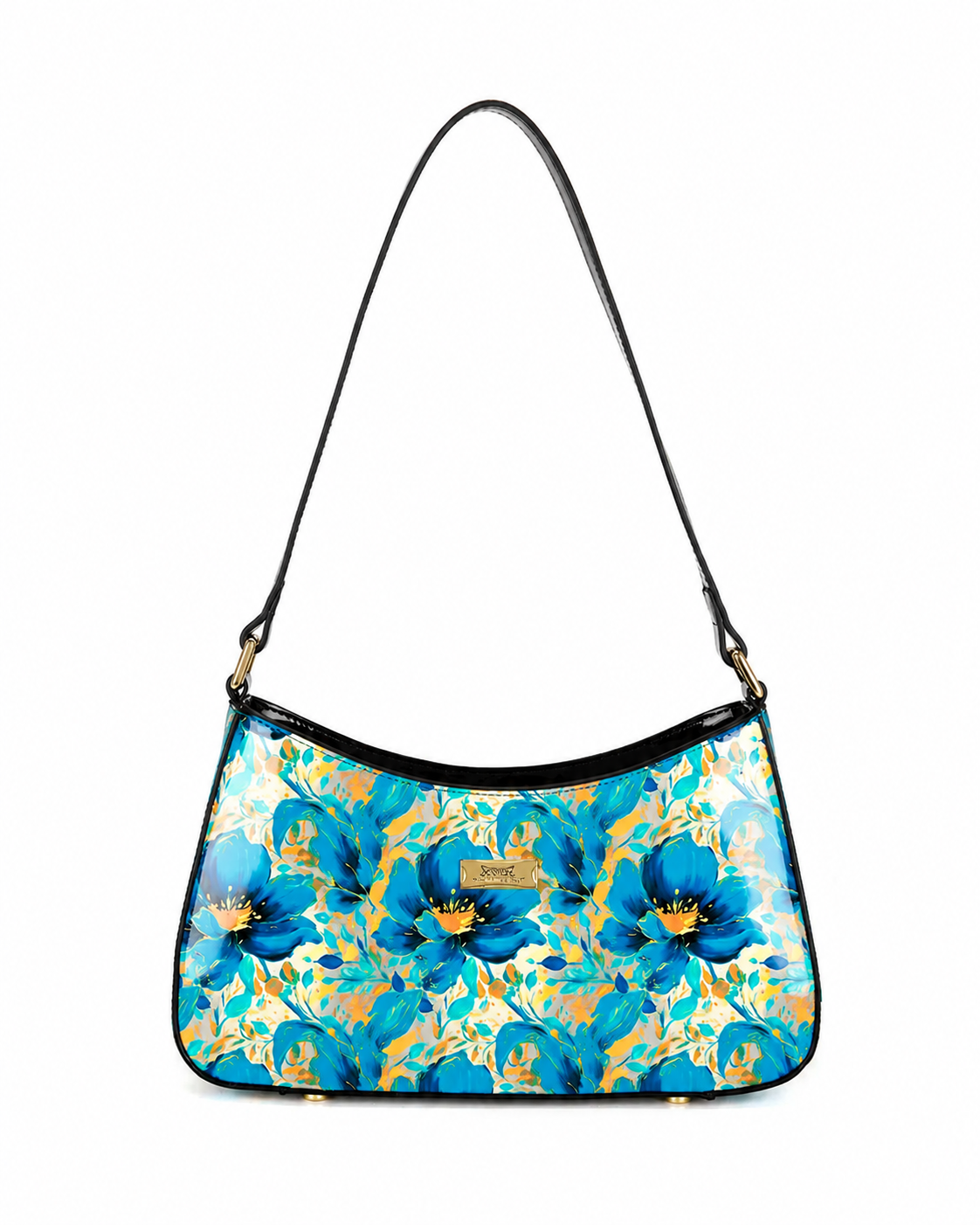 KIRRILY PATENT LEATHER BAG WITH RFID