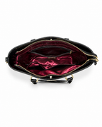 ASPEN PATENT LEATHER GRIP HANDLE BAG
