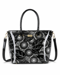 ASPEN PATENT LEATHER GRIP HANDLE BAG