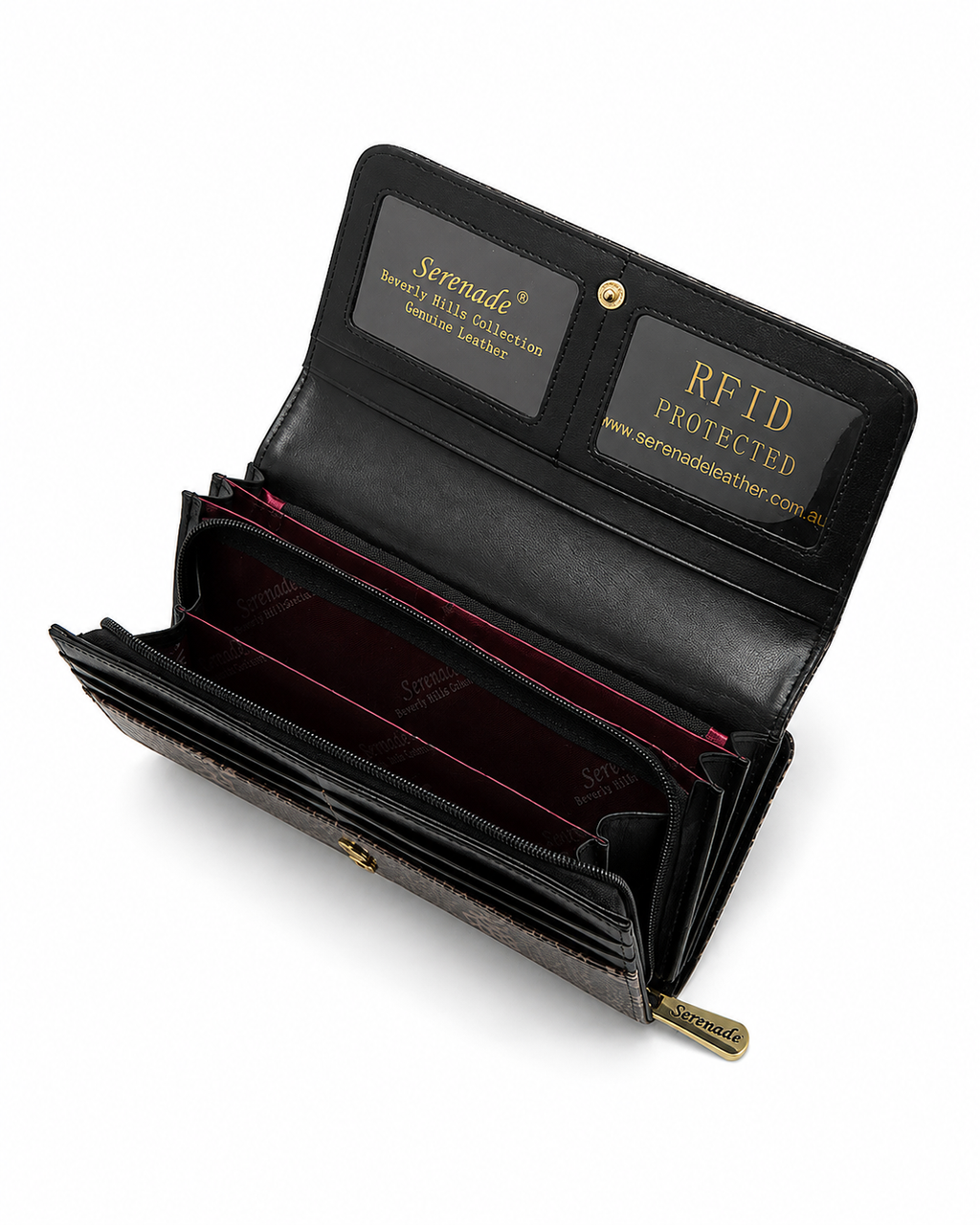 BINDI LARGE PATENT LEATHER WALLET WITH RFID