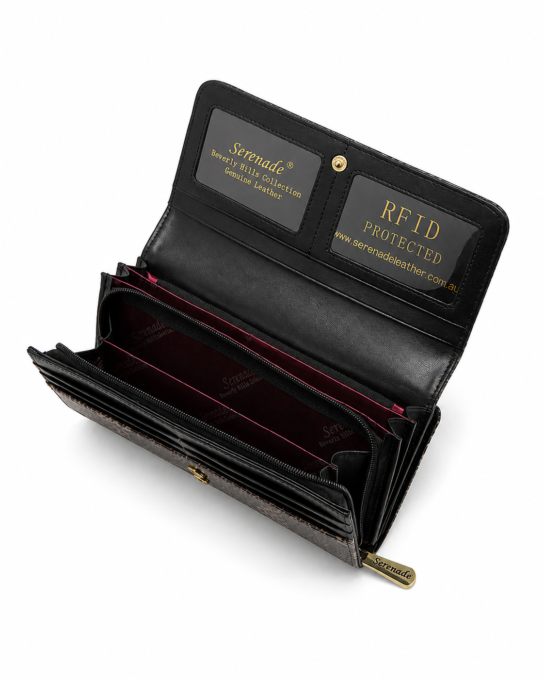 BINDI LARGE PATENT LEATHER WALLET WITH RFID