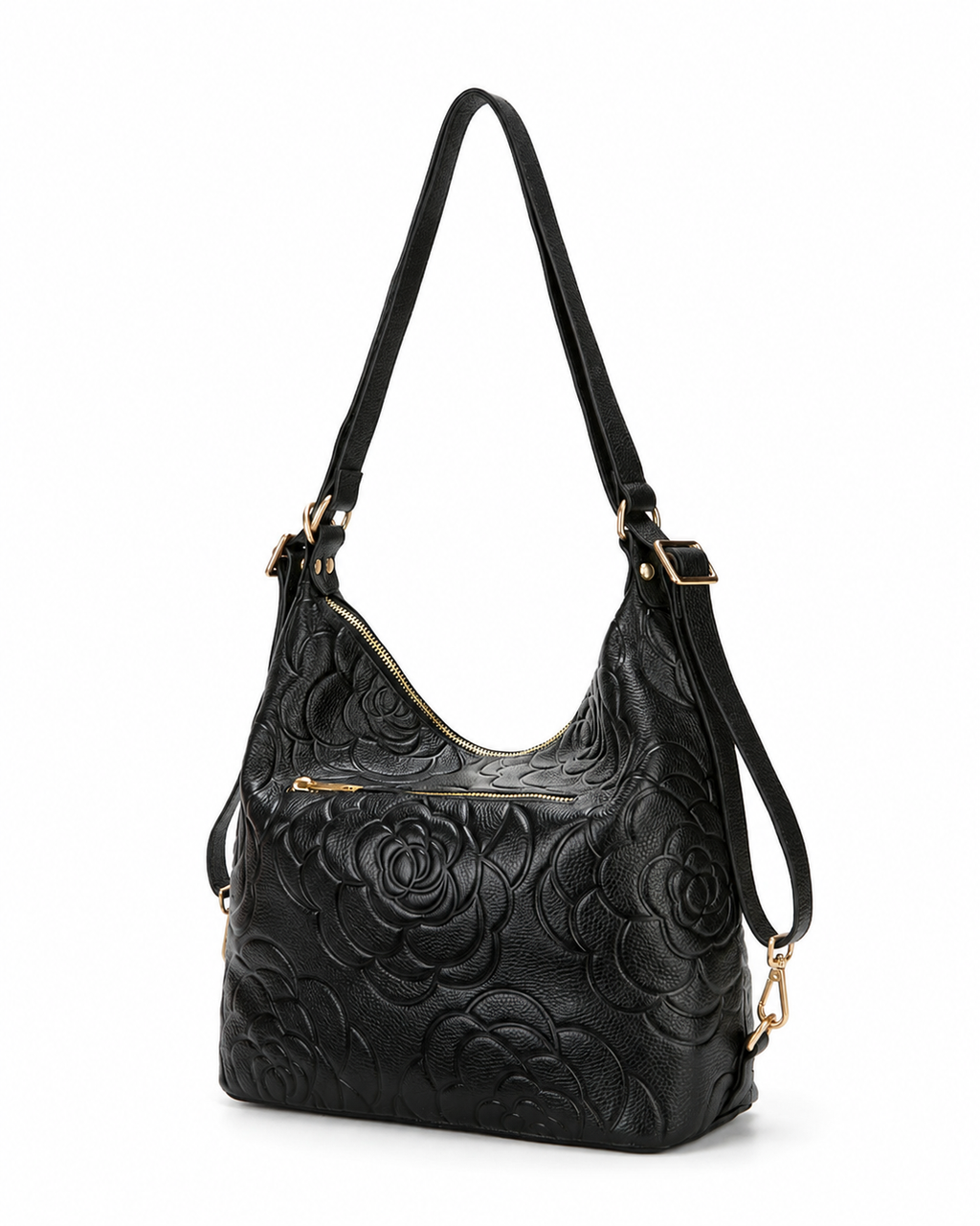 Meadow LEATHER CONVERTIBLE BACKPACK - Black