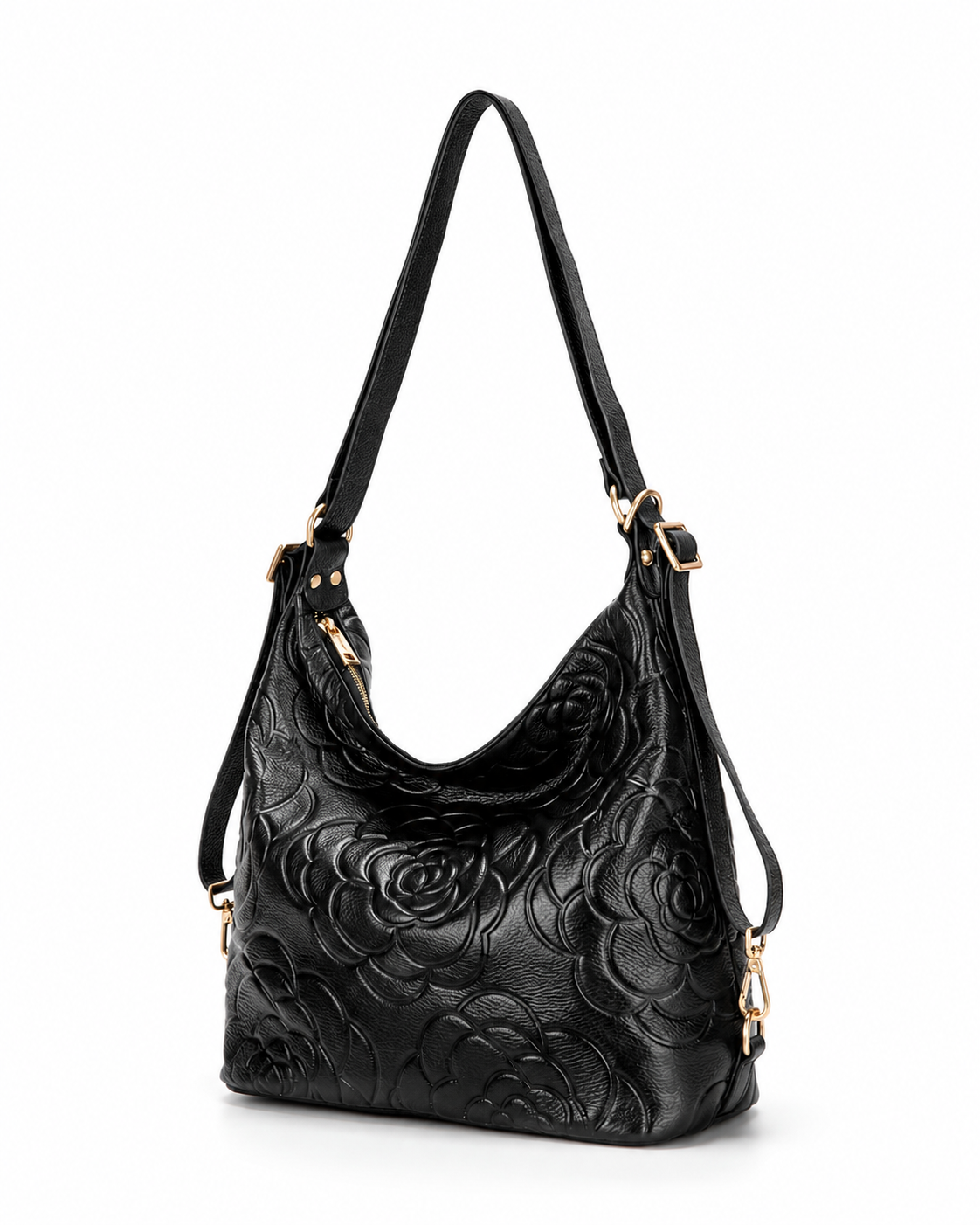 Meadow LEATHER CONVERTIBLE BACKPACK - Black