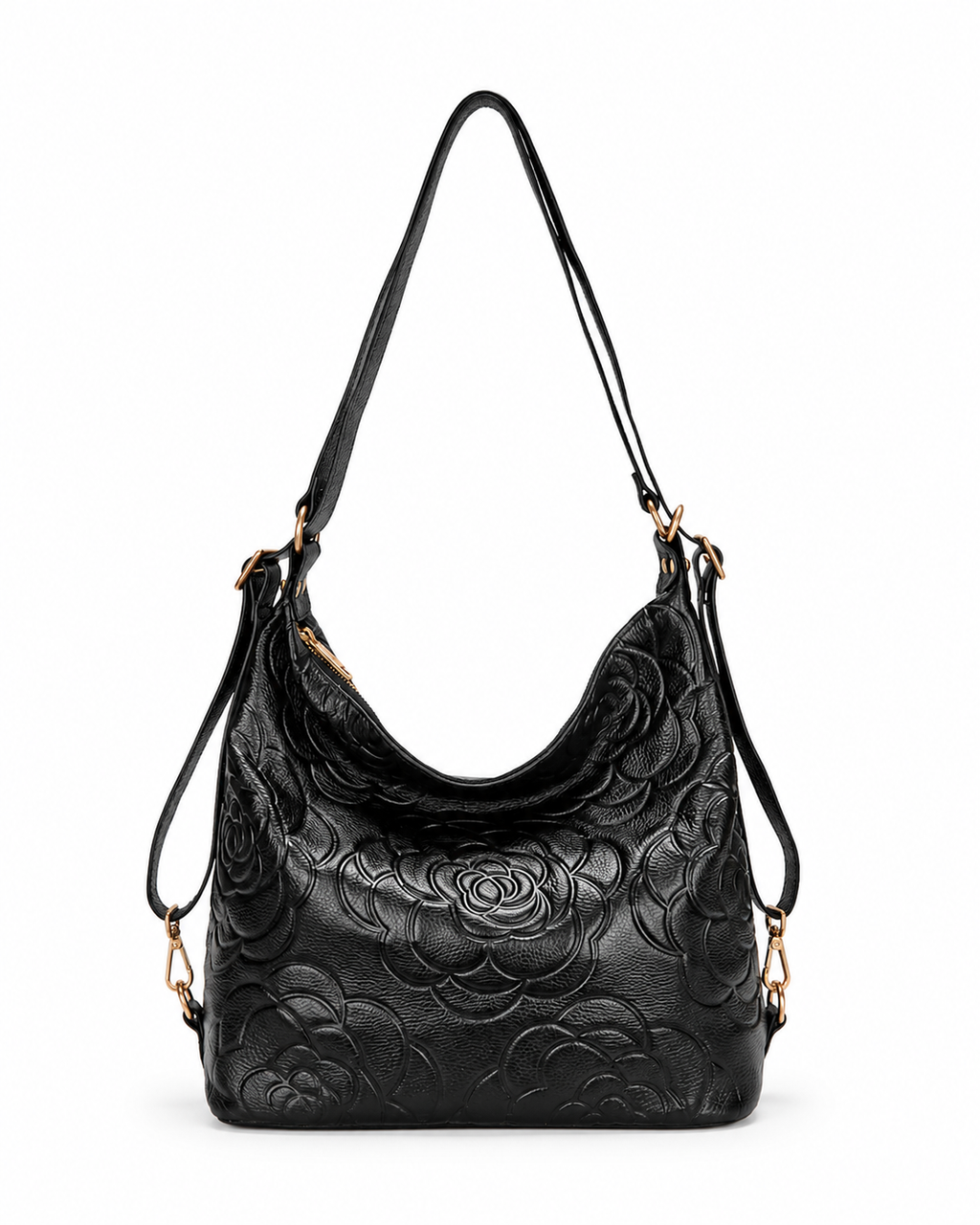 Meadow LEATHER CONVERTIBLE BACKPACK - Black