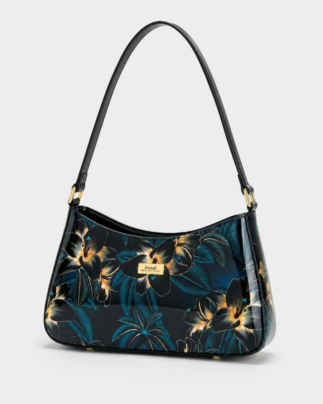 GAYLE PATENT LEATHER BAG WITH RFID