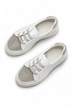 Hughes Leather Crystal Sneakers - White