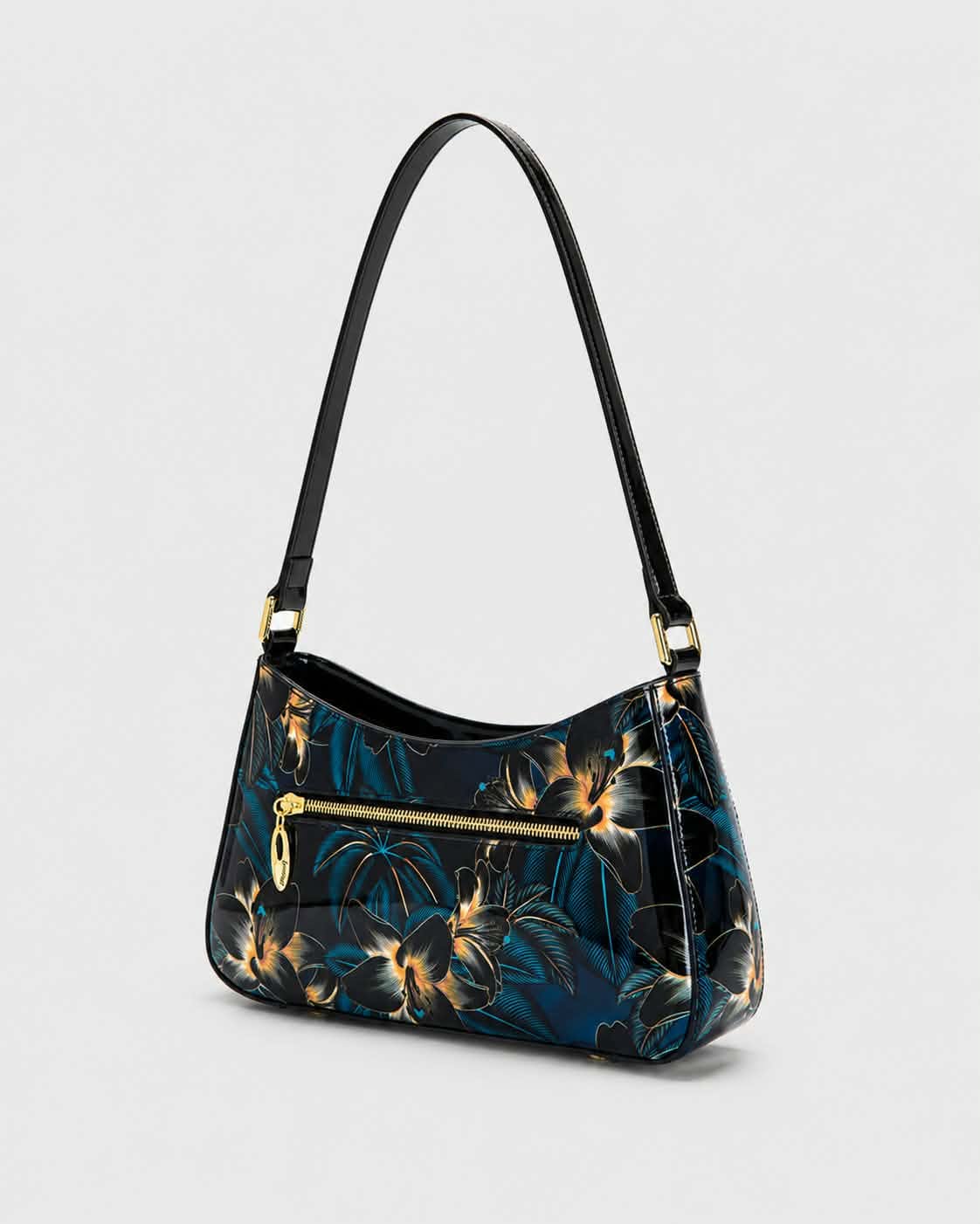 GAYLE PATENT LEATHER BAG WITH RFID