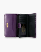 ALLURA MEDIUM PATENT LEATHER RFID WALLET - Royal Purple