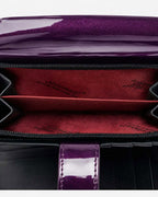 ALLURA MEDIUM PATENT LEATHER RFID WALLET - Royal Purple