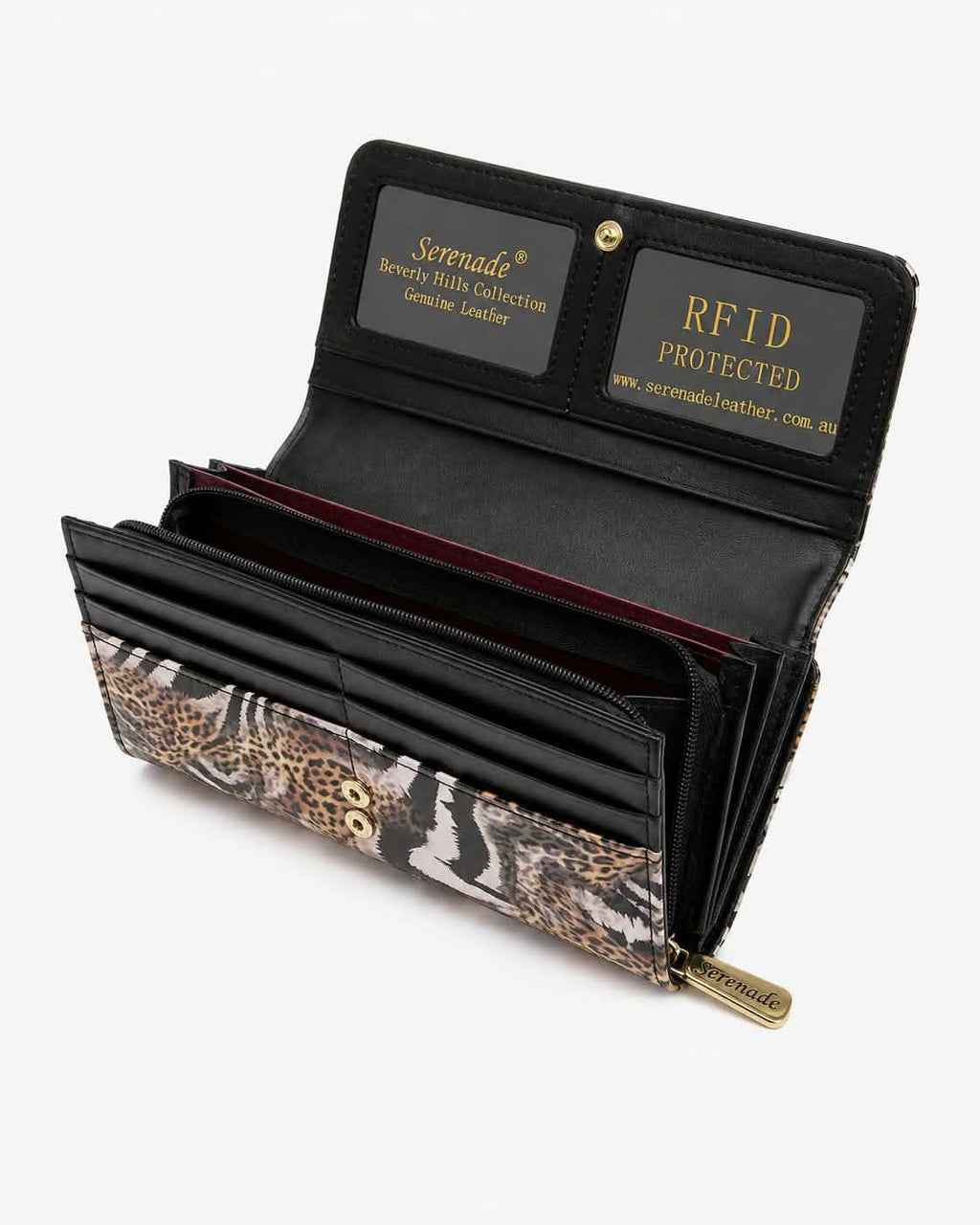 NALA MEDIUM PATENT LEATHER WALLET WITH RFID
