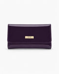 ALLURA MEDIUM PATENT LEATHER RFID WALLET - Royal Purple