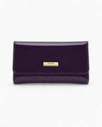 ALLURA MEDIUM PATENT LEATHER RFID WALLET - Royal Purple