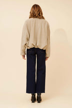 LEXLEY FAUX SUEDE JACKET - Beige