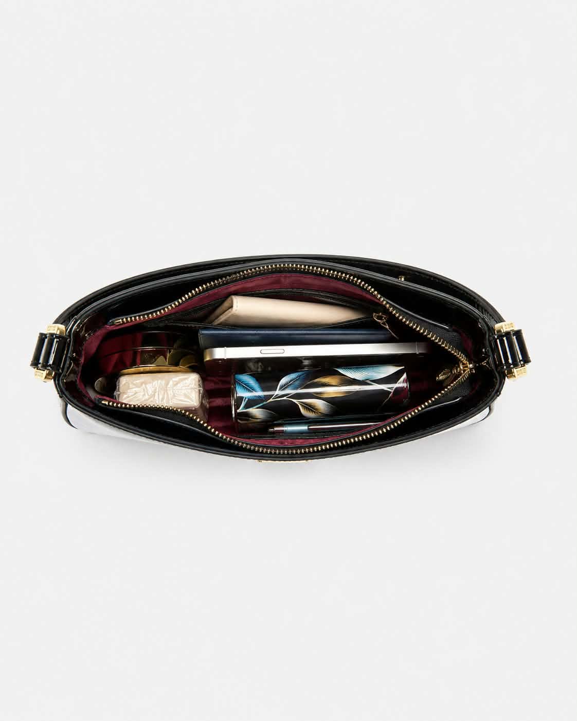 GAYLE PATENT LEATHER BAG WITH RFID