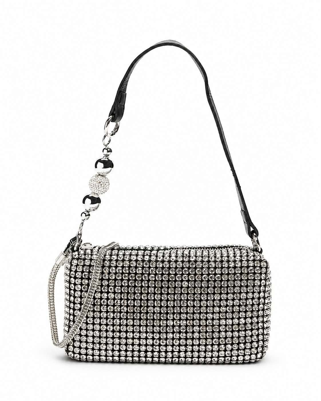 Dazzling Mini Bling Bag - Silver