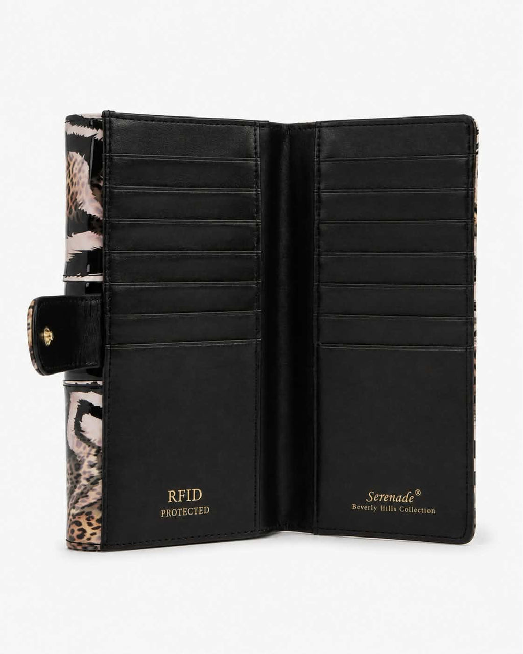 NALA MEDIUM PATENT LEATHER WALLET WITH RFID