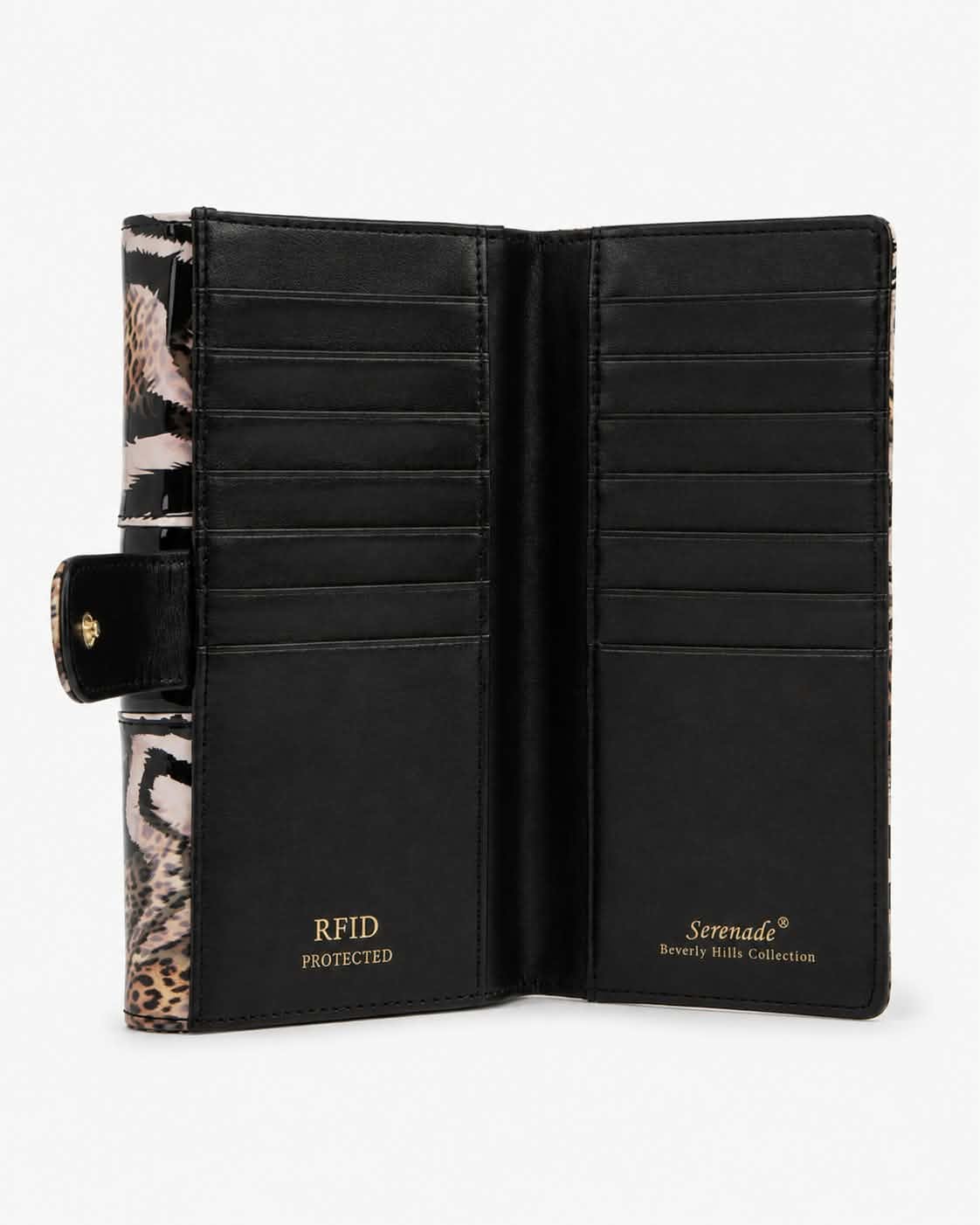 NALA MEDIUM PATENT LEATHER WALLET WITH RFID