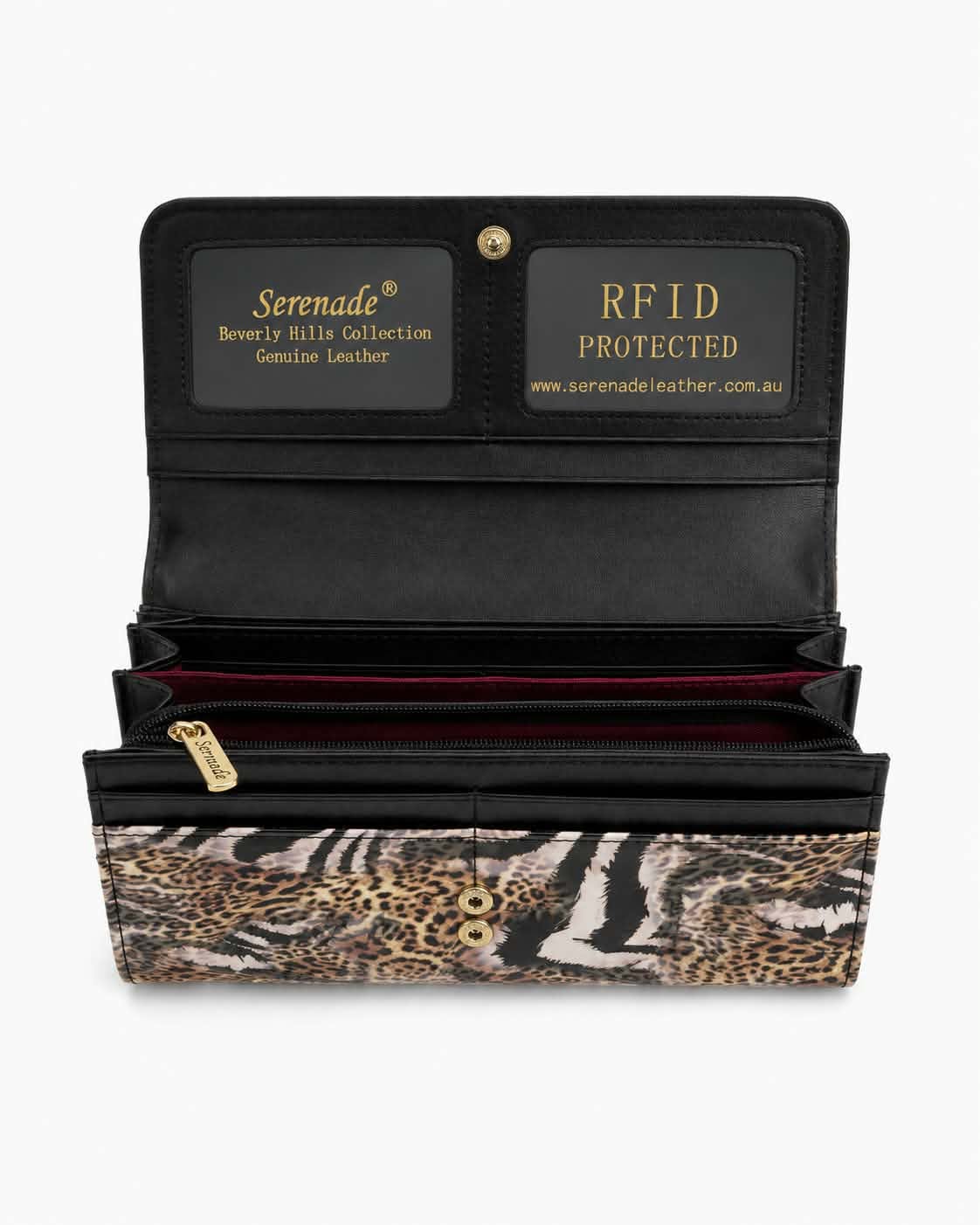 NALA MEDIUM PATENT LEATHER WALLET WITH RFID