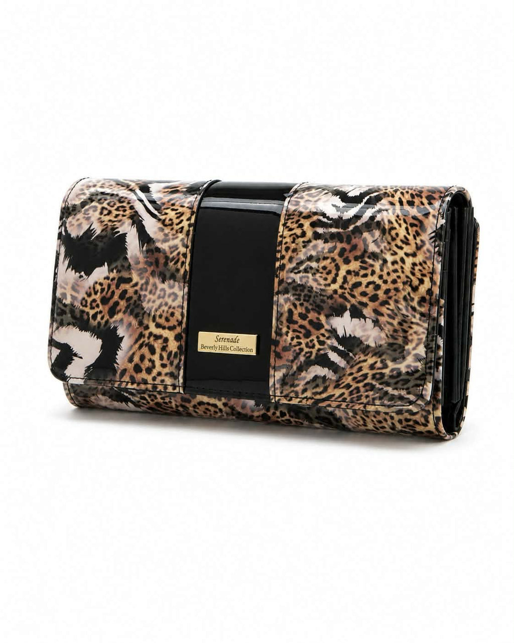 NALA MEDIUM PATENT LEATHER WALLET WITH RFID