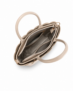 CATALINA VEGAN WOVEN PANEL GRIP BAG