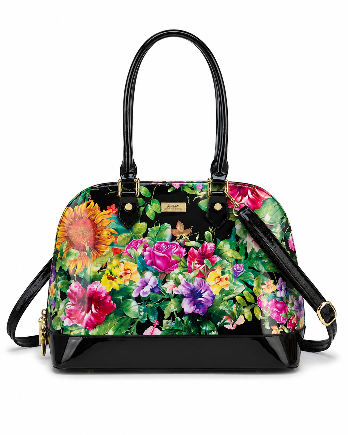 Lauren Dome Patent Leather Handbag