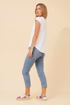 Paris Love EMBELLISHMENT T-SHIRT - White
