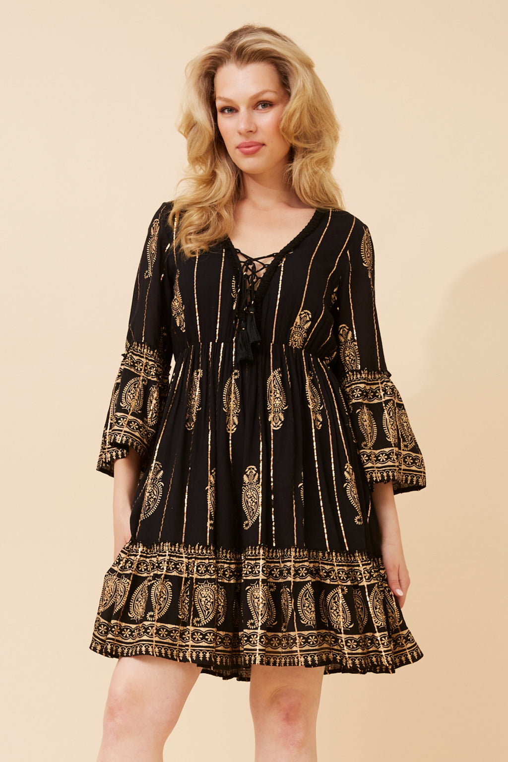 Mystic Foil Print Dress
