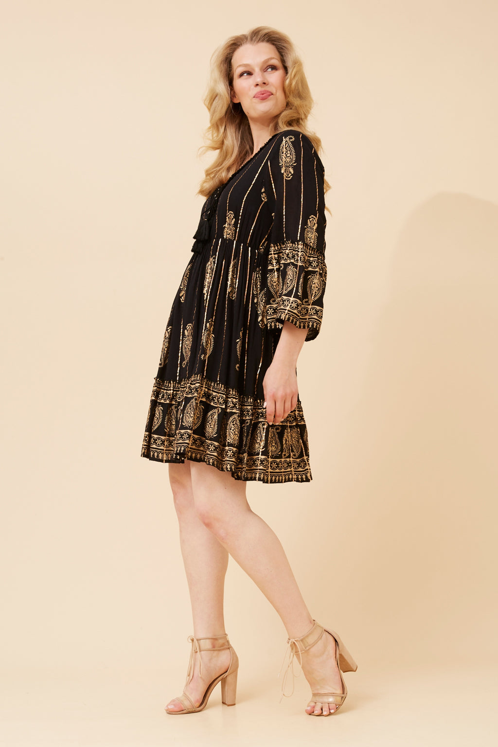 Mystic Foil Print Dress
