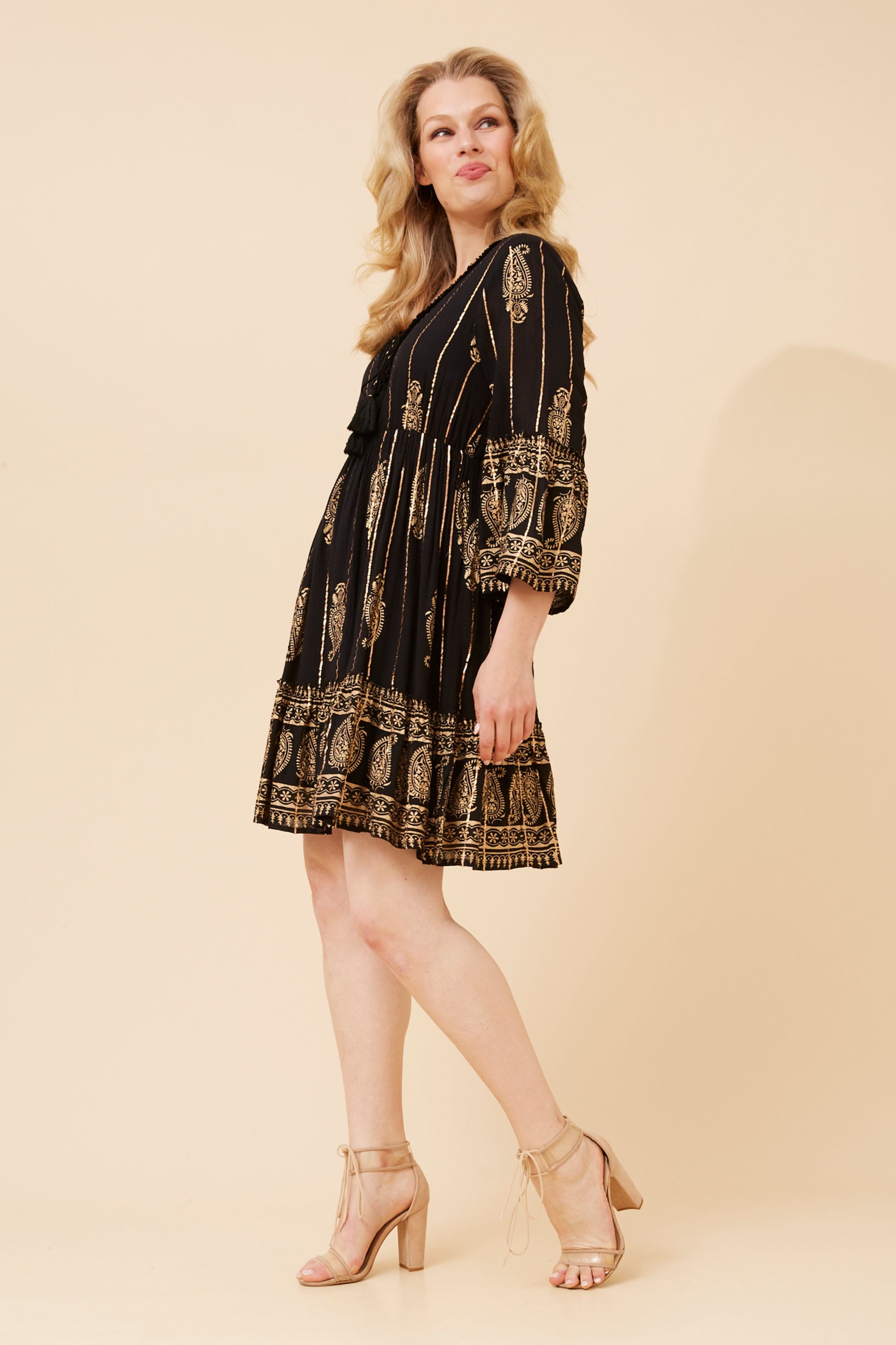 Mystic Foil Print Dress