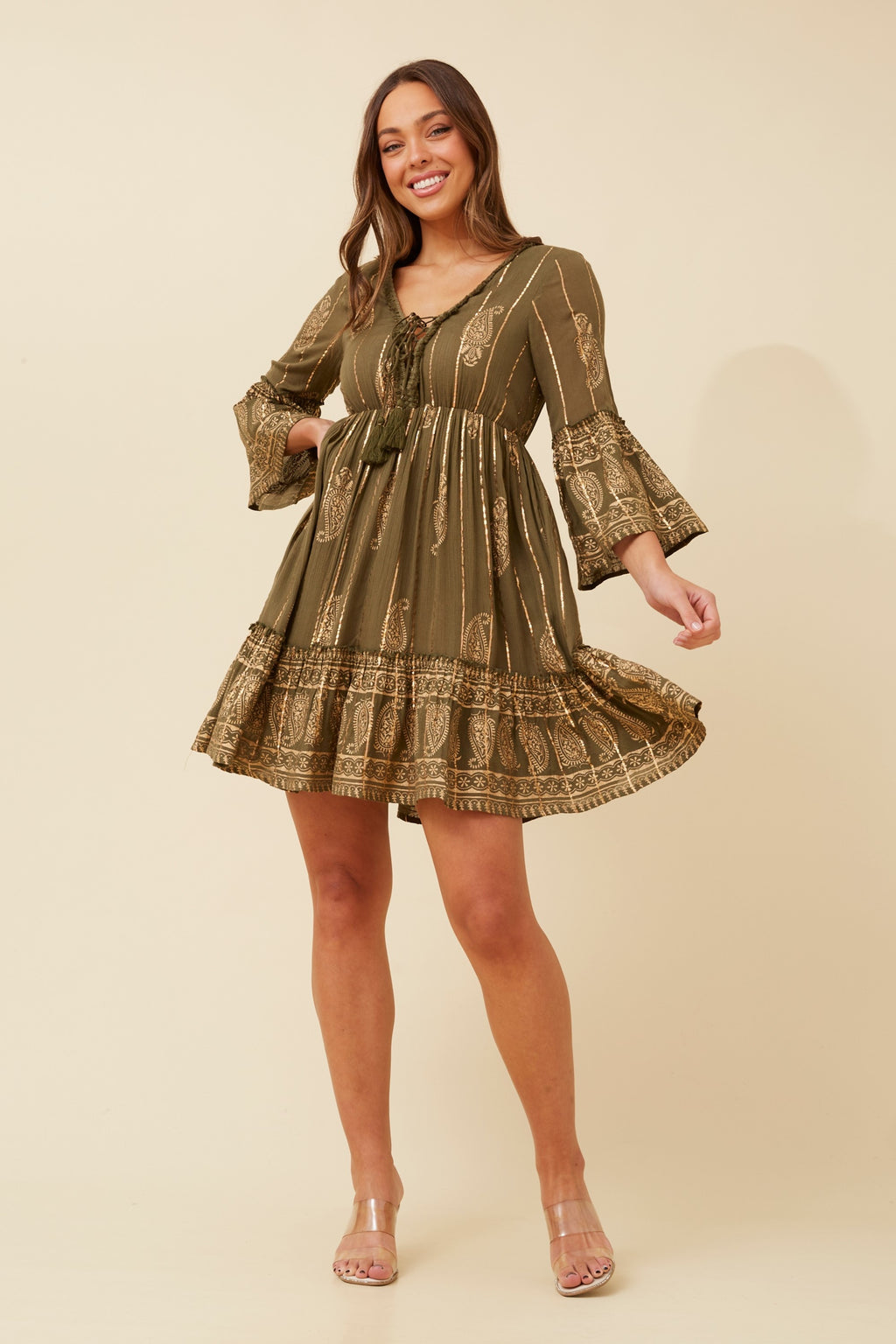 Mystic Foil Print Dress