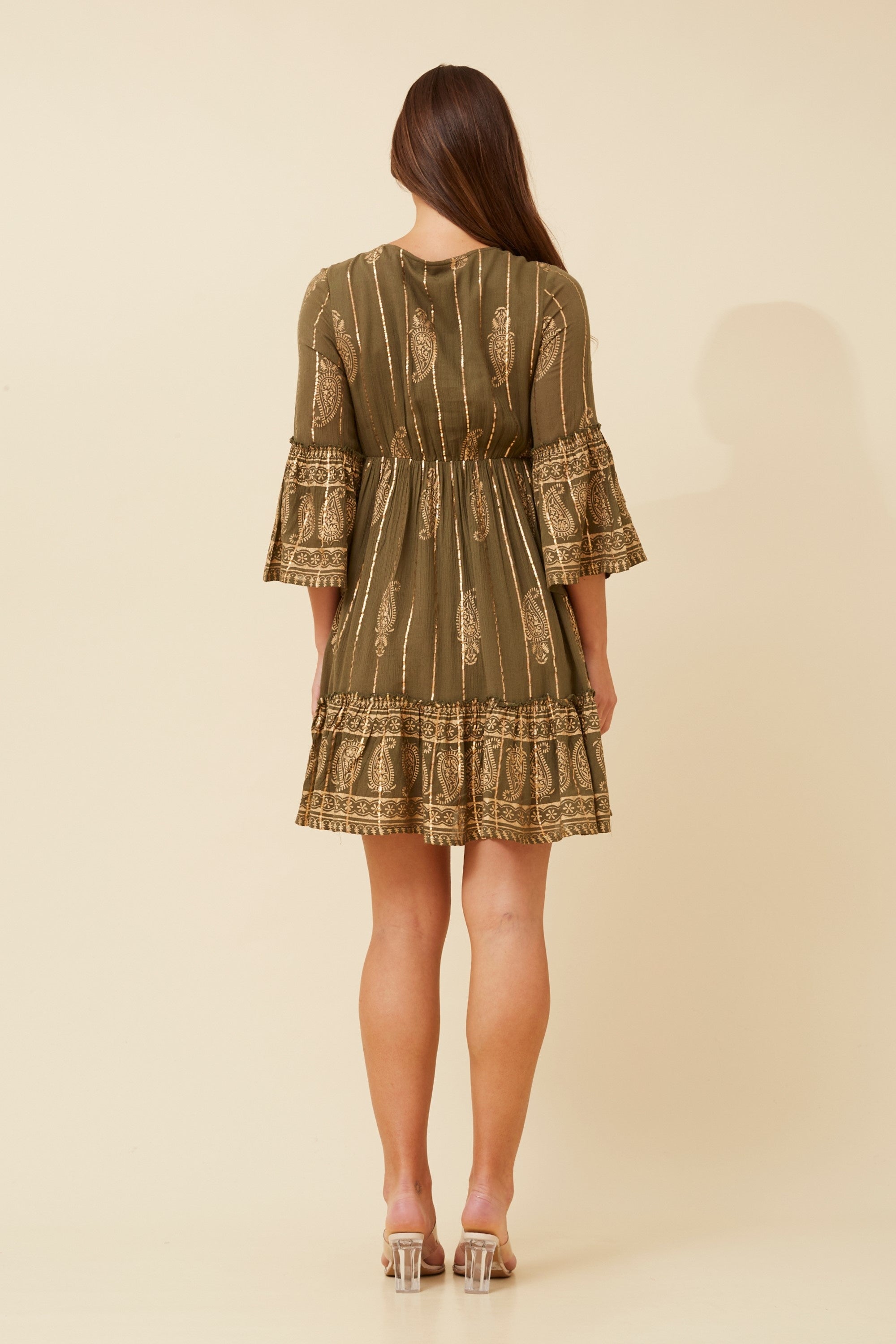 Mystic Foil Print Dress