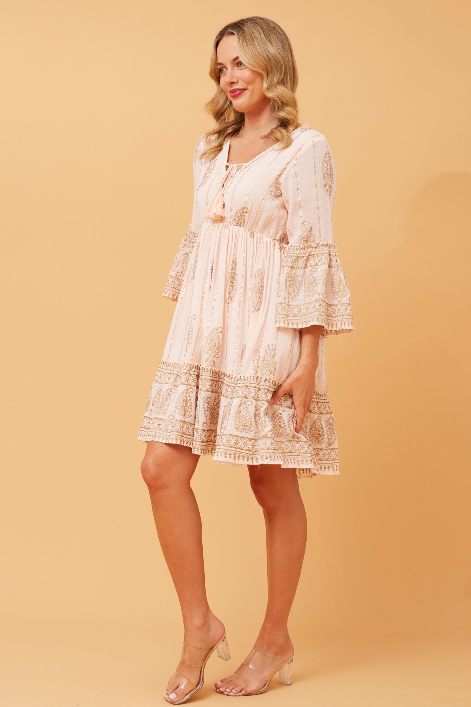 Mystic Foil Print Dress