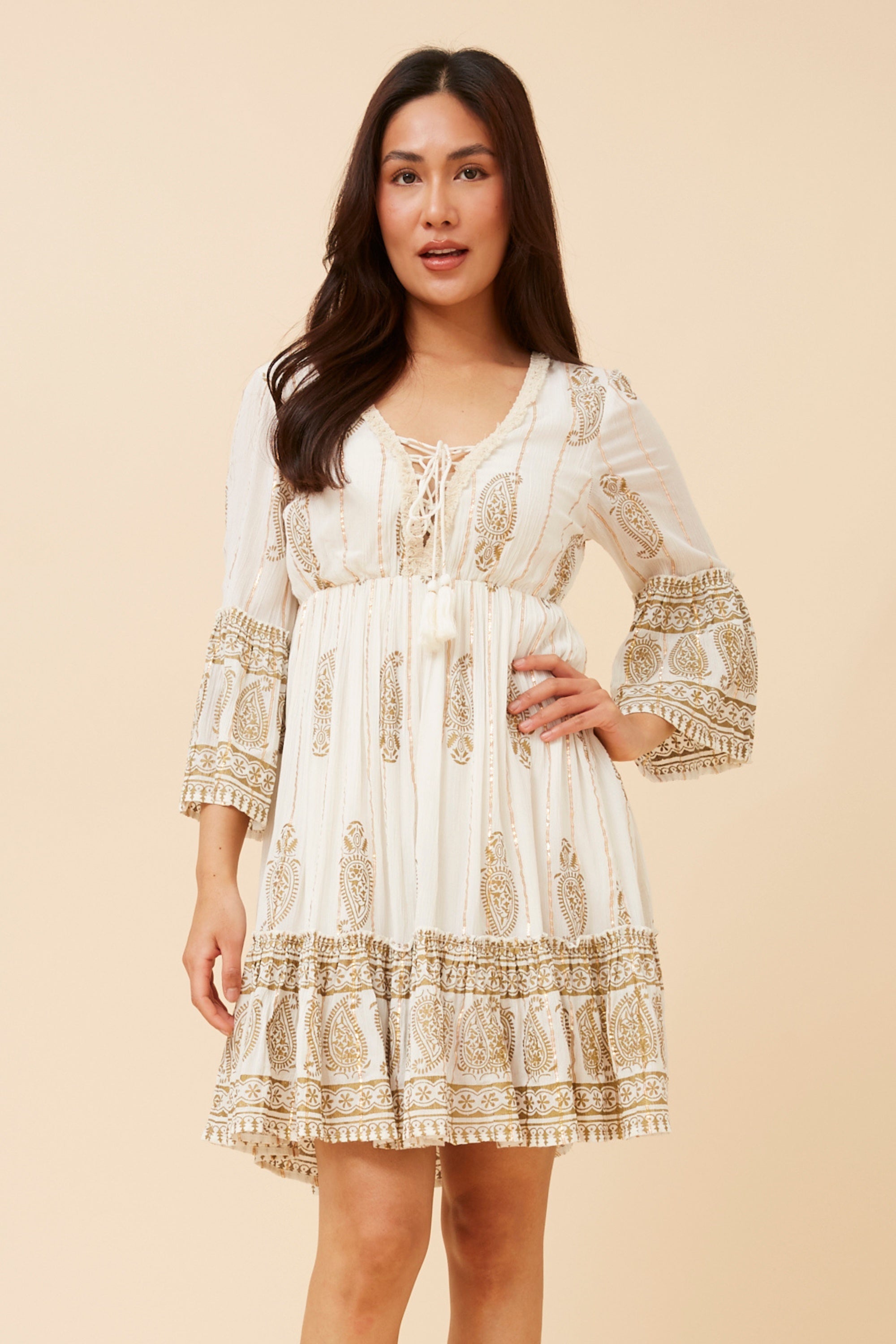 Mystic Foil Print Dress