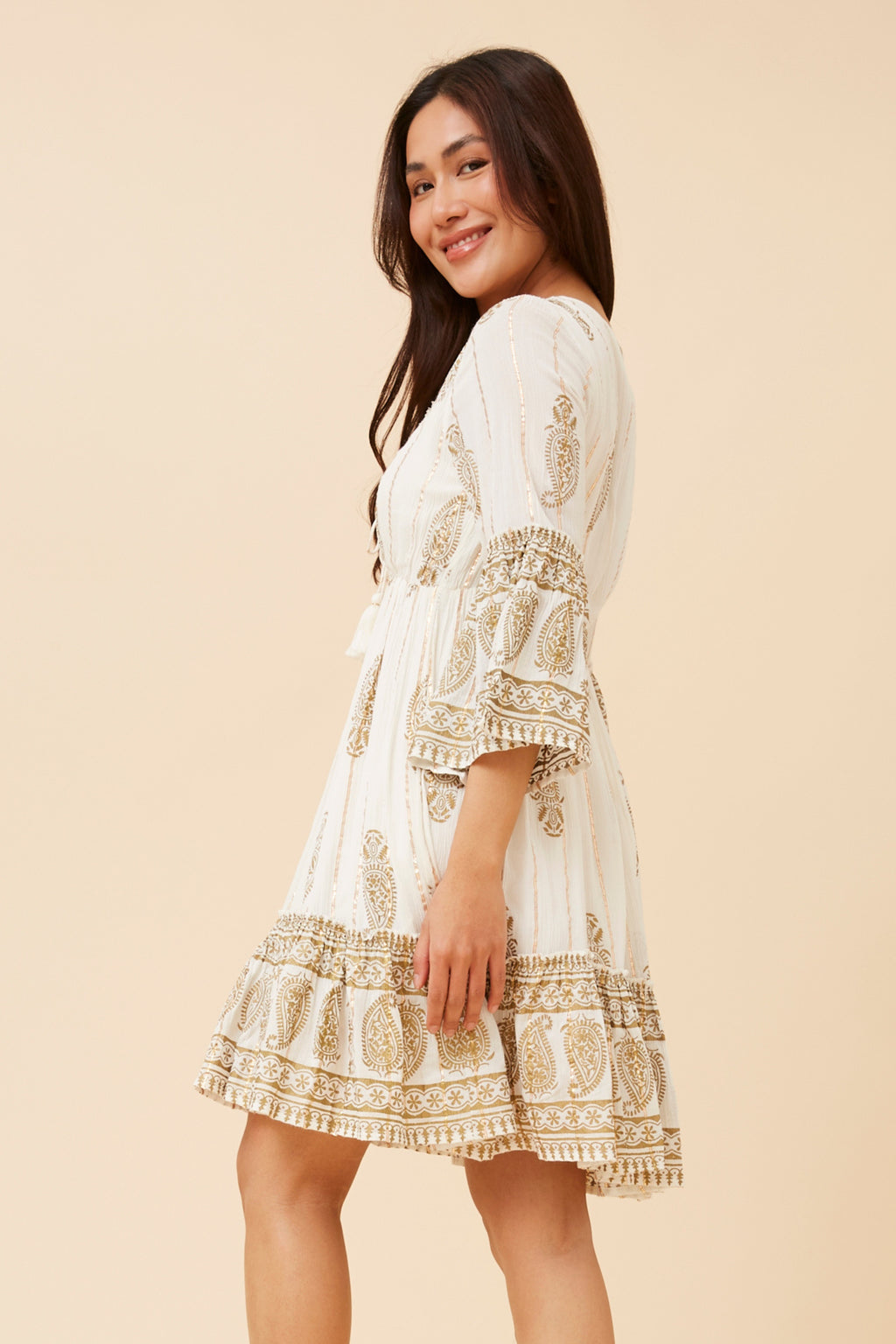 Mystic Foil Print Dress
