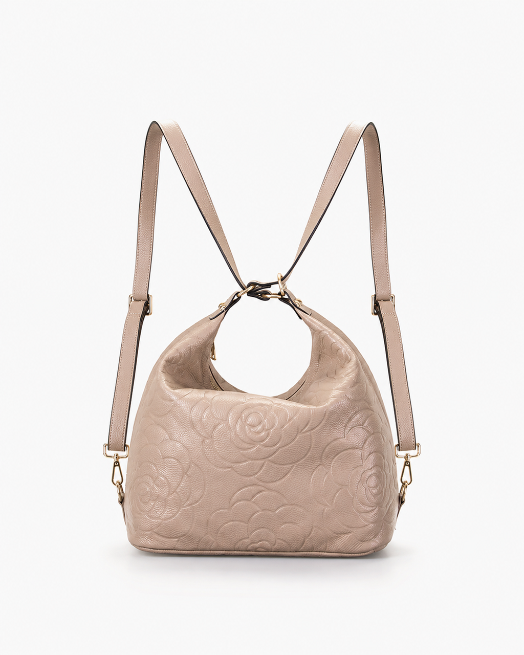 Meadow LEATHER CONVERTIBLE BACKPACK - Taupe