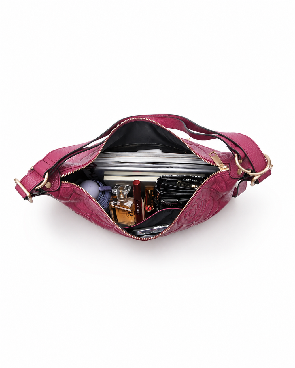 Meadow LEATHER CONVERTIBLE BACKPACK - Raspberry