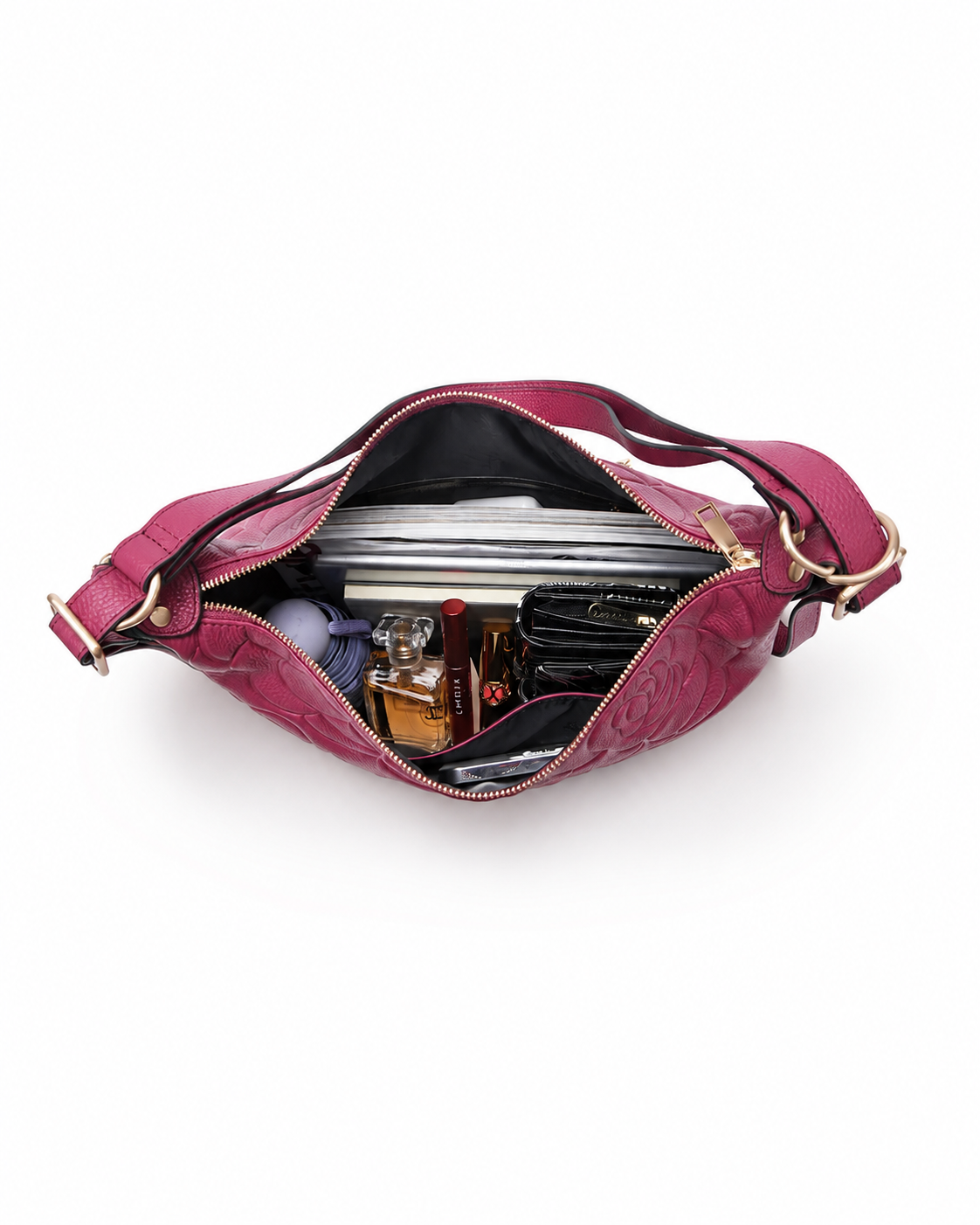 Meadow LEATHER CONVERTIBLE BACKPACK - Raspberry