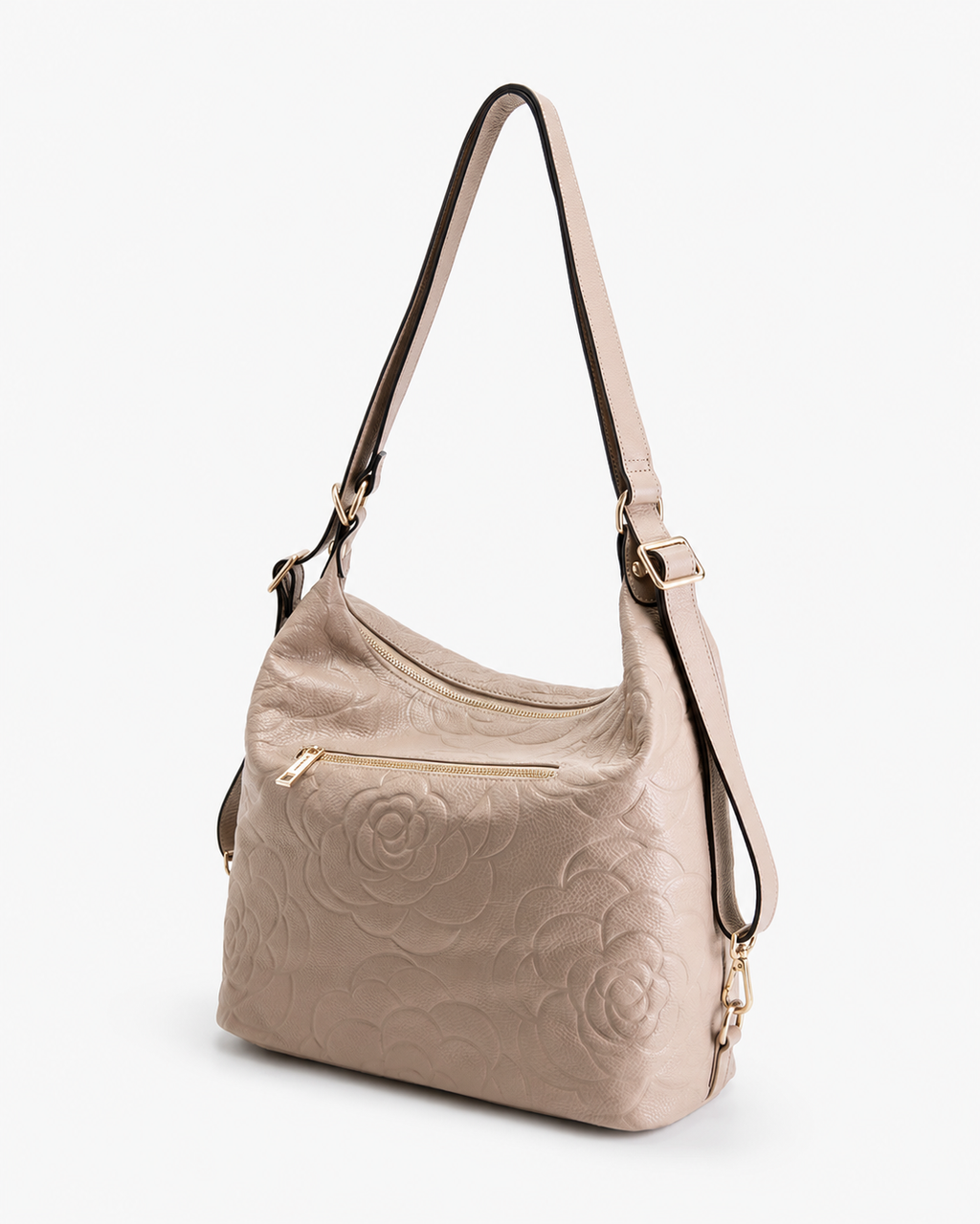 Meadow LEATHER CONVERTIBLE BACKPACK - Taupe