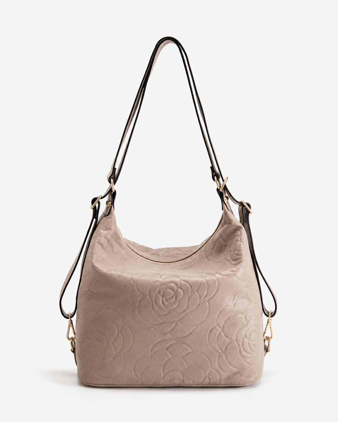 Meadow LEATHER CONVERTIBLE BACKPACK - Taupe